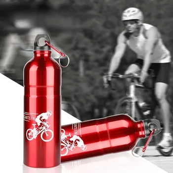 750ML Mountain Bike Kerékpár Kerékpározás Ivóvíz Üveg Szabadtéri Sportok Alumínium, Hordozható, Kényelmes, Vízforraló Drinkware Üveg