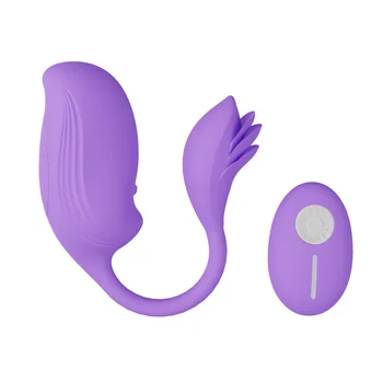 Új Dupla Sokk Vibráló Tojás Szexuális Játékszerek Nőknek Vezeték nélküli Sebesség 10 Klitorisz Stimulátor Hüvelyi Masszírozó Labda G - pont Vibrátorok