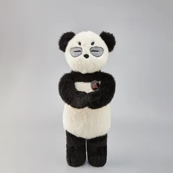[Fura] 33cm Kitömött plüss játékok Szép állat a szarvas panda fox PP pamut Puha Plüss párna, baba játékok Gyerekeknek Karácsonyi Ajándék