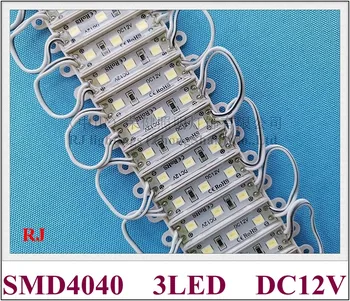 36mm*09mm SMD 4040 LED modul 3 led modul írja alá a levelet DC12V SMD4040 3led 0.9 W 100lm IP65 nagy fényerejű energiatakarékos