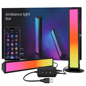 WS2812B RGBIC Smart LED Bar Bluetooth Asztali Háttér-Hangulat Fény Music Sync TV-Fal Számítógépes Játék Éjszakai Fény