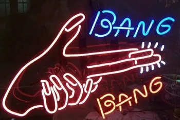 Egyéni Bang Bang Üveg Neon Fény Jele, Söröző