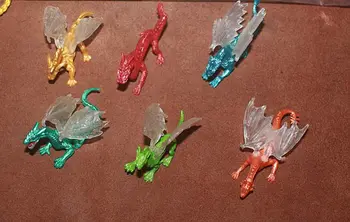 kis pvc ábra Szimuláció állat modell Szimulációs játék jelenet mitikus állat modell műanyag játék sárkány