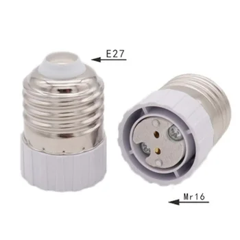 E27, hogy MR16 Alap Átalakító E27 Lámpa Jogosultja Adapter Csavar Foglalat E27, hogy MR16 LED kompakt fénycsövek Halogén Izzó Átalakító 2db/5db