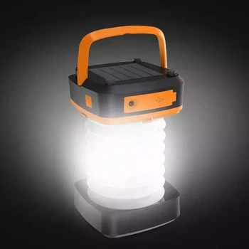 Napelemes LED Kemping Lámpa USB Újratölthető Izzó Szabadtéri Sátor Lámpa Hordozható Lámpák vészvilágítás BBQ Túrázás