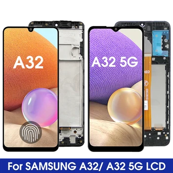 A32 Kijelző, Samsung Galaxy A32 A325 A325F Lcd Kijelző érintőképernyő Digitalizáló Közgyűlés a Samsung Galaxy A32 5G A326