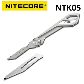 NITECORE NTK05 UltraTiny Titán Kulcstartó Kés Könnyű, Több Célra Összecsukható Kés, Szabadtéri Eszközök, Mini Taktikai Kés