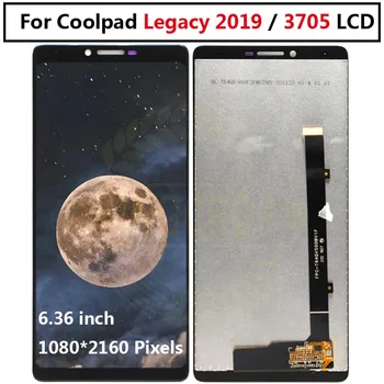 A Coolpad Legacy 2019 3705A 3705 LCD Kijelző érintőképernyő Digitalizáló A Coolpad 3705 Csere