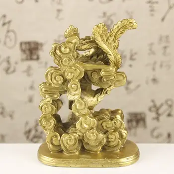 SHUN réz Válassza ki a stílust, réz Dragon phoenix Dekoráció Dragon phoenix Chengxiang feleségül ajándék Phoenix Hanlong lakberendezési Cr