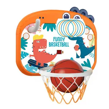 Fali Kosárlabda Karika Rajzfilm Aranyos Kosárlabda Karika Elektronikus Eredményjelző Teljes Tartozékok Dobás Játék Összecsukható