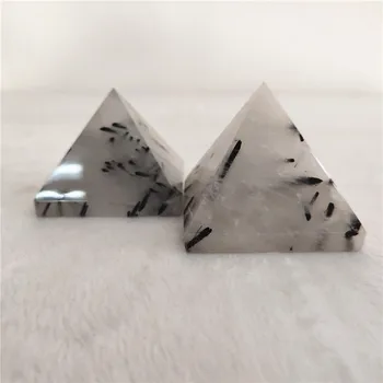 Nagykereskedelmi gyönyörű természeti Fekete turmalin piramis a Lakberendezés dekoráció