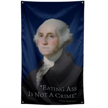 Digitális Nyomtatás Poliészter Lóg Dekoráció,George Washington Idézetek Zászló, 1. Elnök az Egyesült Államok, 100D