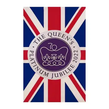 Queen Elizabeth II Kert Zászló Függőleges Queen Elizabeth II Gyász Kert Zászló Beltéri Kültéri Kültéri Emlékmű