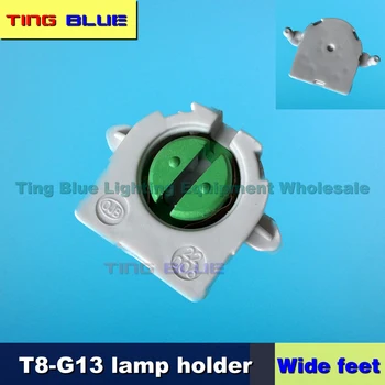 (2db) G13 lámpatartó T8 fénycső cső rács tartó chuck OJB 22006 12-250V (széles láb)