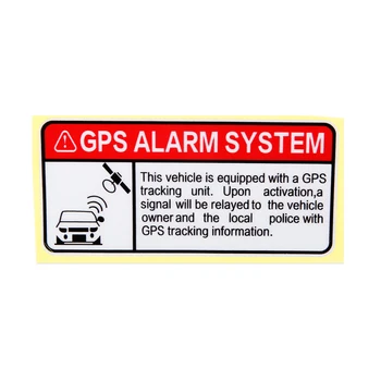 1db 10cm * 4.9 cm-es GPS Riasztó Rendszer, Fényvisszaverő Matrica Figyelmeztető GPS Nyomkövető Riasztó Rendszer, Autó Matricák Anti Theft