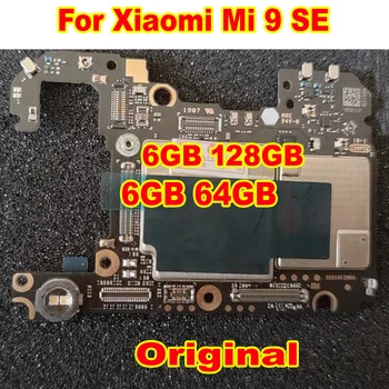 100% Eredeti Kinyit Alaplapja A Xiaomi Mi SE 9 64 gb-os 128GB Alaplap Áramkörök Kártya Díja Fő Logikai Tábla Lemez Flex Kábel