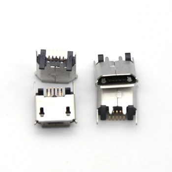 10db Micro Mini USB-Jack Aljzat Töltő Port Dokkoló Alfa 200 Garmin Edge 820 ZX80-B-5P Függőleges SMT 5P Csatlakozó