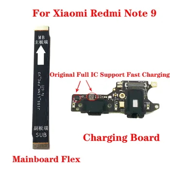 Eredeti USB Töltő Port Dokkoló Xiaomi Redmi 9. Megjegyzés Felelős Mikrofon Jack Testület Csatlakozó Alaplapja Flex Kábel Csere Alkatrészek