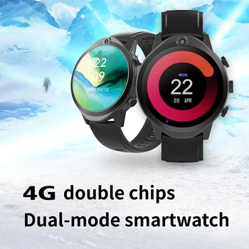 2022 legjobb eladási 4G Globális Intelligens Karóra Férfi 4 GB 64 GB 2 Kamera videó hívás arc feloldás Android 9 Smartwatch Telefon, WIFI GPS óra