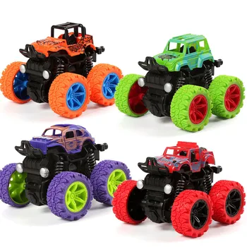 A gyerekek Autó Jármű Mutatvány Dump Autó, Négy kerék meghajtású terepjáró Tehetetlenség Autó Fiú játékautó, Húzza Vissza Az Autót, a Gyerekek Játékai Karácsonyi Ajándék
