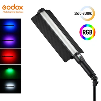 Godox LC500R 2500K-8500K Bi-Color Színes RGB LED Light Stick fényhatások CRI 96 TLCI 98 a Barndoor