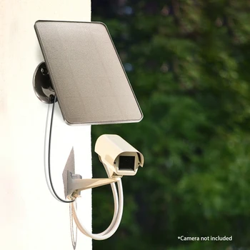 10W 5V IP Biztonsági Kamera Töltő 360 Állítható Konzol Monokristályos Hordozható Napelemes Panel Típus-C DC5521 az Udvarra, Lámpák