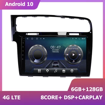 HIRIOT 10 hüvelykes Android 11 GPS Navigáció VW Golf 7 MK7 2013 2014 2015 2016 2017 carplay Multimédia lejátszó 6+128G DSP 2Din