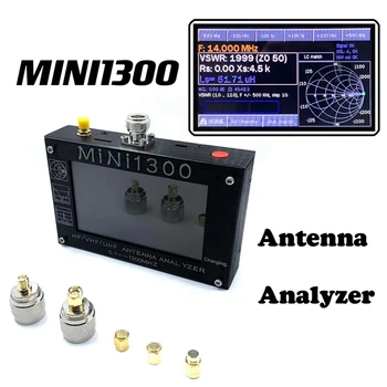 MINI1300 Plusz 5V/1,5 A HF VHF UHF Antenna Analyzer 0.1-1300MHZ Frekvencia Számláló SWR Mérő 0.1-1999-LCD Képernyő