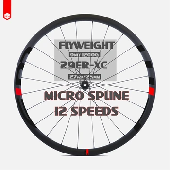 Pehelysúlyú MTB Kerékpár 29er MS Micro Spline Mountain Bike 27 30mm XC Szélesség Szén-Hookless Kerekek