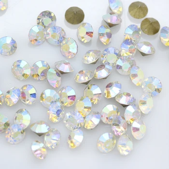 SS1-SS47 csillogó Drágaköveket, kő, Kerek, Hegyes vissza ab kristály strassz diamante strass üveg, gyémánt, Köröm, Díszek, ékszerek