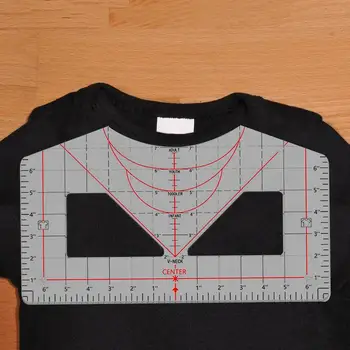 T-shirt Uralkodó Útmutató Center Design Igazítás Eszközök mérettáblázat DIY Ruha Varrás, Valamint a Mérési Minden Nyak Stílusok Varrás