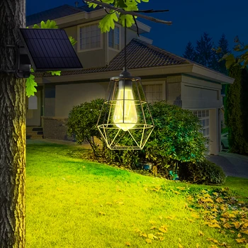 Led-es Napelemes Lámpa Kültéri Fali Gyertyatartó Kertészeti Külső Dekoráció Napenergia Medál Lámpa Vízálló 5Meters Kábel Beltéri Világítás