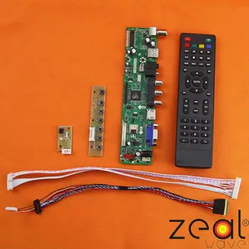TV-készülék HDMI-VGA, USB CVBS RF LCD Vezérlő Tábla A 17