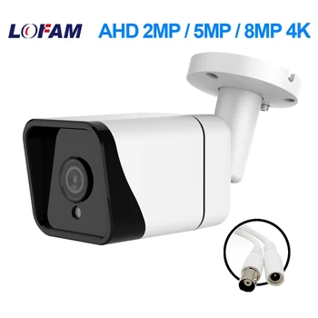 AHD Kamera 8MP, 5MP 2MP Analóg Nap éjjellátó Kívül Utca Vízálló Golyó 4K 1080P CCTV Biztonsági Megfigyelő Kamera AHD