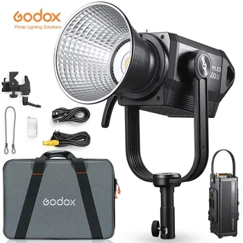 Godox KNOWLED M300D 330W M200D 230 W 5600K Nappal Folyamatos LED Videó Fény Beépített FX Hatások Hordozható Esetben