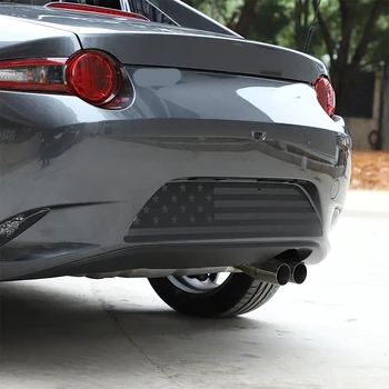 A Mazda MX-5 (ND) 2015-2023 PVC Fekete Autó Hátsó Rendszámtábla Keret, Trim Matrica, Autó Tartozékok