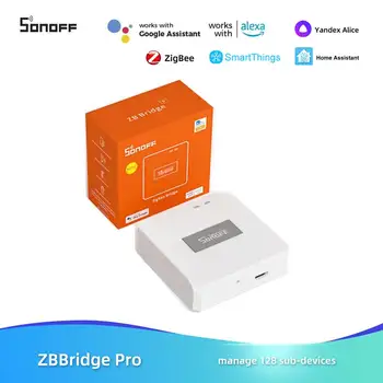 Ewelink Okos Zigbee Híd Zigbee 3.0 ZBBridge-P Vezeték Nélküli Távirányító Smart Home Híd Alexa, A Google Haza Hangvezérlés