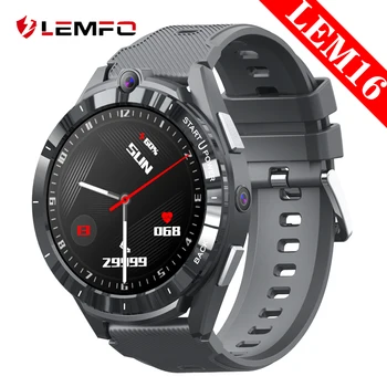 LEMFO LEM16 4G Okos Nézni, a Férfiak a GPS-8 Core 6G 128G LEM16 Smartwatch Android 11 SIM-Kártya WiFi 8MP Kamera, 900mAh 1.6 Hüvelyk 400*400