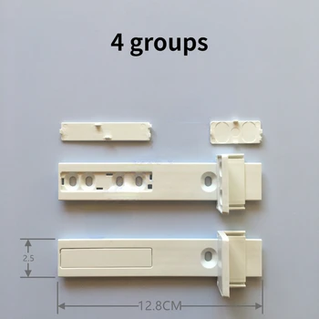 4 csoport Hűtő fiók dia vasúti beépített integrált fagyasztó ajtó műanyag konzol rögzítő dia útmutató készlet