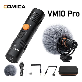 Comica VM10 Pro Kamera Mikrofon rezgéscsillapító, Gain Kontroll, valamint Deadcat, Videó Puska Mikrofon Okostelefonok, Dslr Kamera
