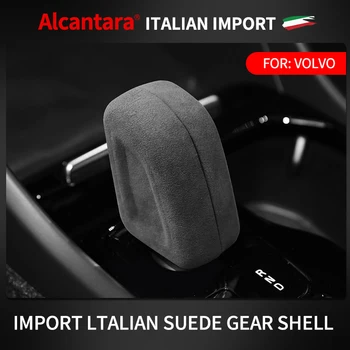 Alcantara Kar váltós Kezelni Autó Sebességváltó Gomb Fedezze Shell Kap A Volvo XC60 XC90 S60-V60 S90 V90 2020 2021 2022