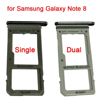 100 Egyetlen Dual Sim-Kártya Tálca Adapter, Micro SD Kártya Foglalat tartó Samsung Galaxy Note 8 N950 N950FD cserealkatrészek
